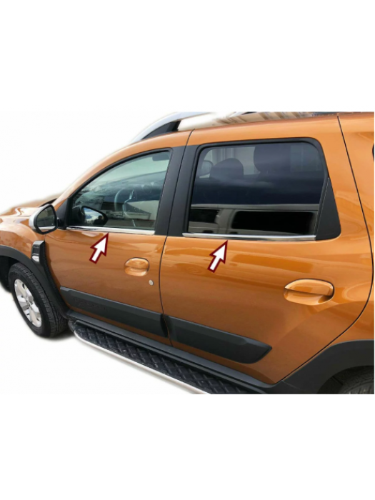 Nerezové lišty na okna Dacia Duster 2 (2018+)